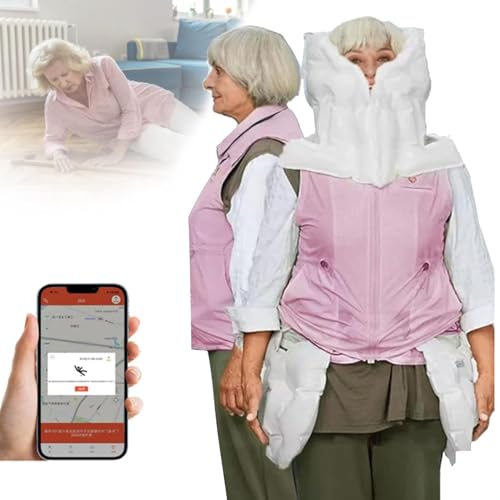 Smart Airba-g Vest Anti-Caídas para Adultos Mayores con APP Para Visualizar Datos de Ejercicio, Activación de Airba-g en 0.08 Segundos, Rosa (Ms) - M miniatura 1