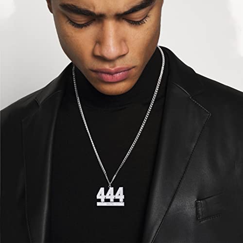 KeyStyle Number Necklace For Men Women, Custom Youth Baseball Necklaces with Numbers for Boys, Personalized Jersey Number Chain Sports Fans Pendant Soccer Football Basketball for Girls2