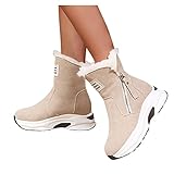Revestimiento: Sintético,botas de invierno construidas con forros de gamuza acogedores, estas botas no solo pueden mantener la comodidad y el calor en invierno y frío