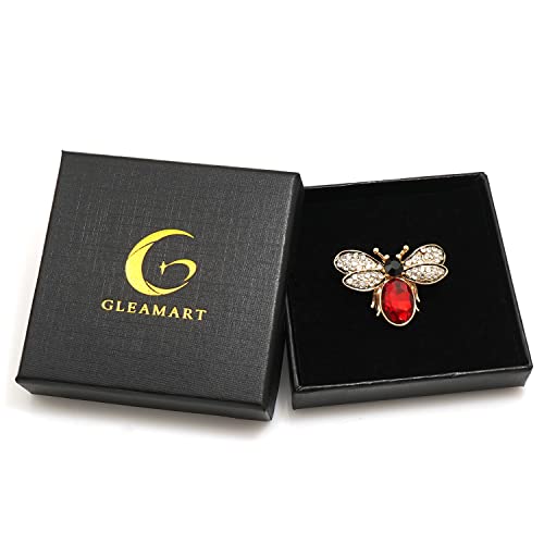 Image of Rhinestone Bee Brooch Vintage Fly Insect Corsage Crystal Moth Brooch Pin