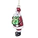 Hershey Kurt Adler Glass Santa Bar Ornament, 5-Inch