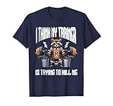 Photo Gallery divertente raccoon gym penso che il mio allenatore stia cercando di uccidermi maglietta Photo Gallery divertente raccoon gym penso che il mio allenatore stia cercando di uccidermi maglietta