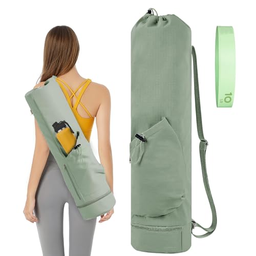 XdealCozyxc Portable Pilates Yoga Bags for Women with Adjustable Shoulder Strap