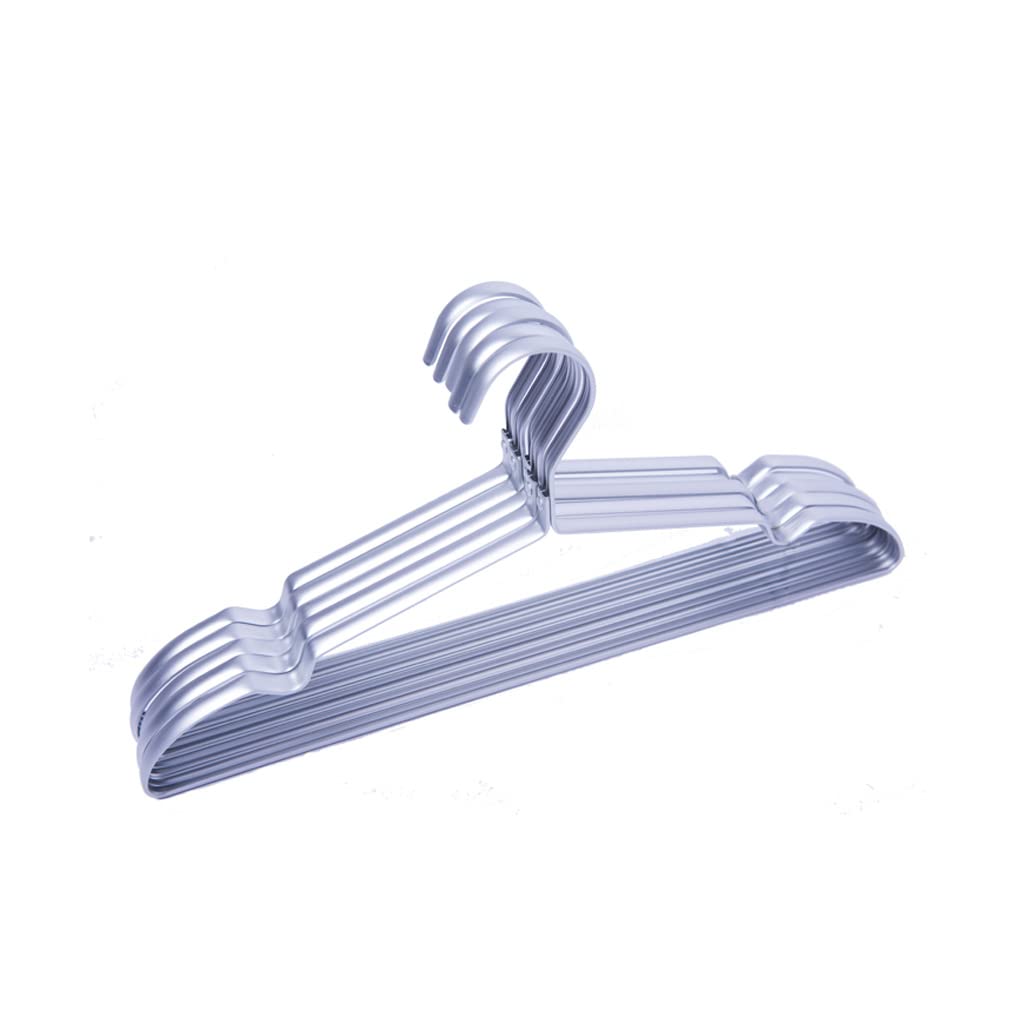 TXGJWRA Space Saving Coat Hangers 5Pack Hangers Heavy Duty Hangers with Non Slip Grooves Metal Hangers Space Saving Hanger for Clothes Hangers Coat,