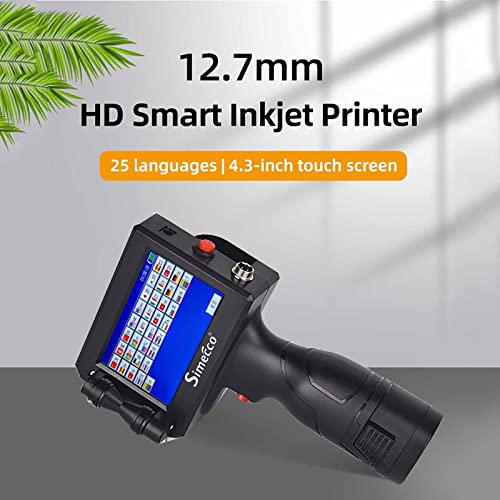 BRAAZI Handheld Inkjet Printer, Handheld Printer Portable with 4.3 Inch Touch Screen Quick-Drying Inkjet Coding Machine for Expire Date, Barcode, QR-Code, Logo, Batch Series Number