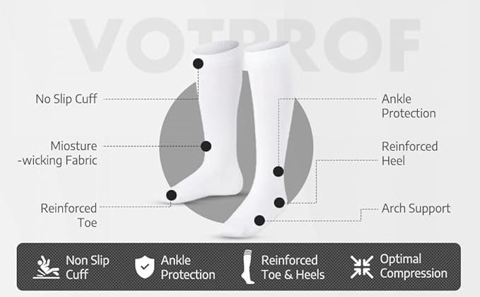 Compression Socks for Men and Women, 20-30 mmHG, Graduated Compression for Flight, Travel, Sports, Pregnancy, Running3