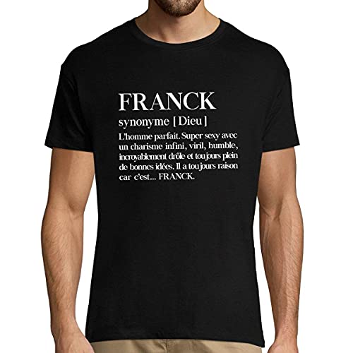 Closset Franck | Définition Objective | T-Shirt Homme col Rond Personnalisé Prénom Humour 4XL