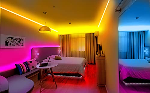 Dalattin Led Lights 100Ft Wifi Led Light Strip For Bedroom Work With Alexa Google Assistant Smart App Control Rgb Color Changing Music Sync (2 Rolls Of 50Ft)… thumb #3