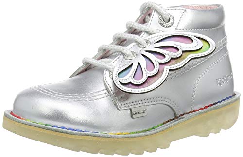 Kickers Hadas Kick Hi, Botines Niñas, Plata Slv, 31 EU