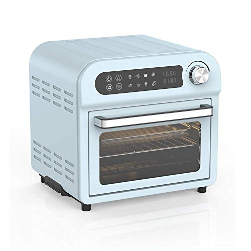Flash Sale Buy 1 get 1 Air Fryer Toaster Oven Combo 8-in-1 Countertop Rotisserie & Dehydrator, Convection Oven for Chicken, Pizza, Cookies, Bake, Broiler, Roaster, Toast, Oil-Less Oven, Stainless Steel Body, Accessories Included, LED Display & Control Dial, 1500W, Green