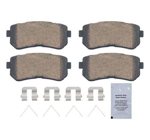 Image of HUSCH D2188 Rear Ceramic Brake Pads Kit Fit For Hyundai Kona 2018-2023, For Kia Seltos 2020-2023