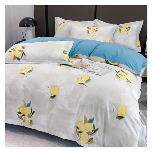 Housse de couette 100% coton de qualité supérieure parures de lit 4 pièces ultra douces - 2