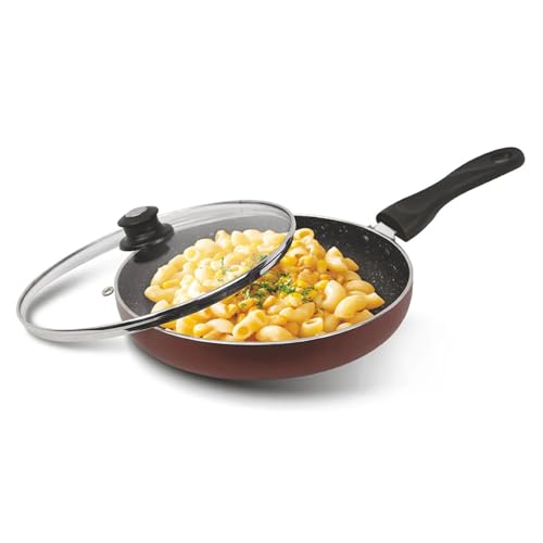 Image of Signoraware Perfecto 4 Layer Coating Non Stick FryPan 26cm | Prevent Sticking | Gas & Induction Compatible | Ideal for Sauteing Veggies, Frying Snacks or Making Gravy & Stir-Fries (2.25 LTR | Steel)