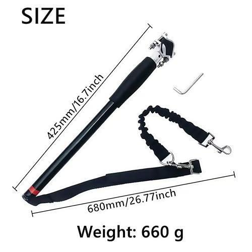 Fahrradleine für Hunde,Freihändiges Hunde Fahrrad Trainingsleine für Training, Joggen, Radfahren und Outdoor, Sicher Mit Haustieren Einfache Installation und Demontage 42.5cm