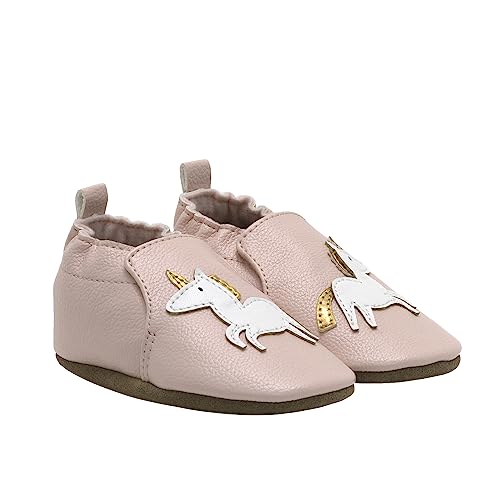Image of Robeez Baby Girls and Unisex Soft Soles Slip-Resistant Crib Shoes Slippers for Infant and Toddler, 0-24 Months