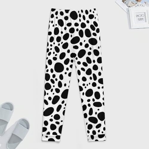 Cow Dalmatian Dog Printed Men's Pajamas Pants Lightweight Sleep Lounge Pant Pjs Bottoms Casual Sleepwear4