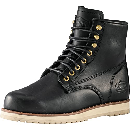 Spirit Motors Robby Wings Motorradschnürstiefel Kurz - Rindsleder - Gummisohle