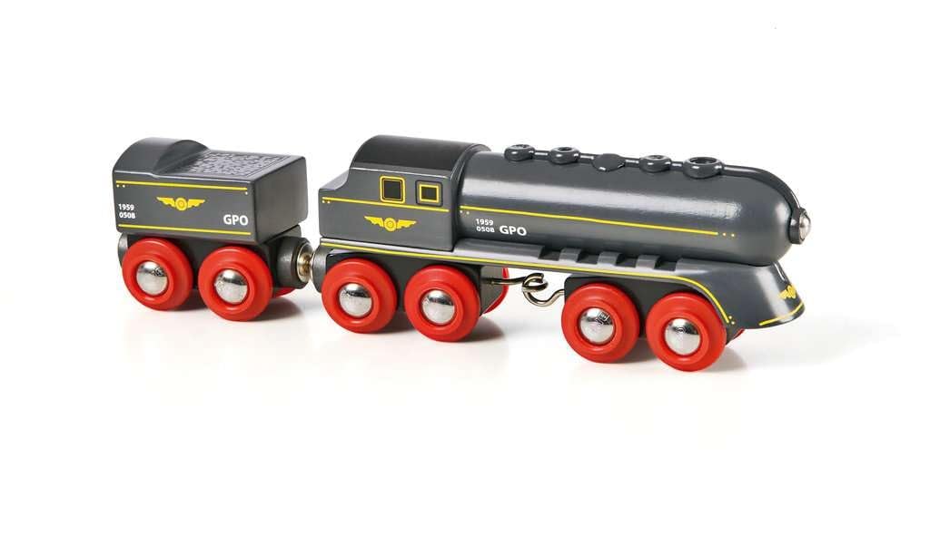 Brio World Speedy Bullet Train Wooden Toy Set For Kids Educational Retro Design