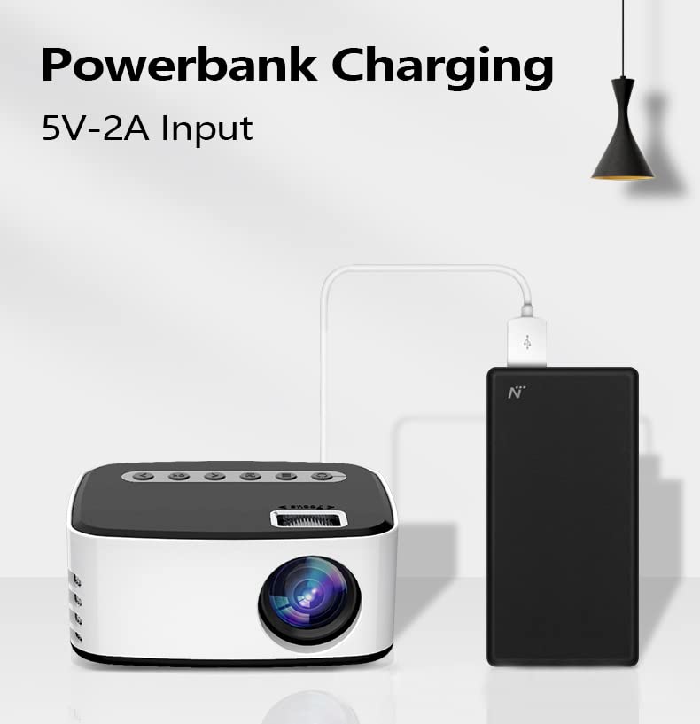 Mini Draadloze Projector, HD 1920 X 1080 Resolutie WiFi Draagbare Projectorondersteuning Draadloze Schermprojectie IOS Android-telefoons PS4 PS5 Tablet-laptop(#1) - Image 4