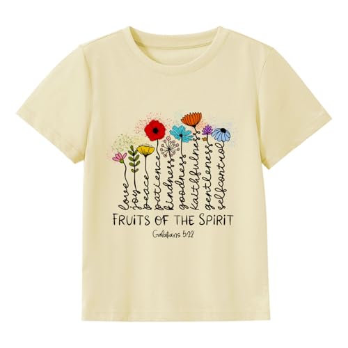 Image of Kids Christian Shirt Toddler Created with a Purpose Shirt Boys Girls Bible Verse Religious Clothes 2-7 Years