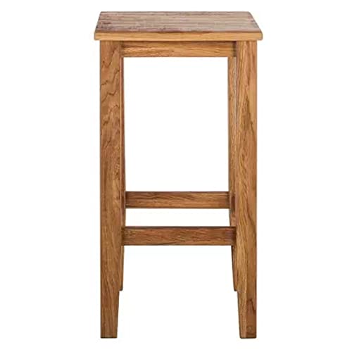 Image of Wooden bar Stool | Kitchen High Stool for Counter | Breakfast Stool Chair | Outdoor Indor Garden Chair Home Stool-24Inch