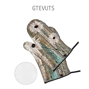 Rusticdaisywoodboardovenmittsandpotholderssetsof4countrystyleheatresistantpolyestercookingglovesnonslipovenmittsforkitchenbakinggrillingbbq Urban Country Home Decor Rustic daisy wood board oven mitts and pot holders sets of 4 country style heat resistant polyester cooking gloves non slip oven mitts for kitchen baking grilling bbq urban country home decor