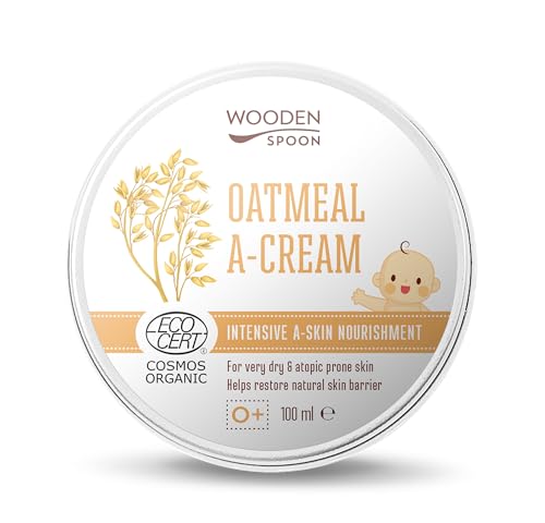 Wooden Spoon Crema Orgánica Calmante para Piel Sensible y Atópica – Con Avena Coloidal, Caléndula y Hipérico, 100% Natural, Hipoalergénica, Sin Agua – 100 ml