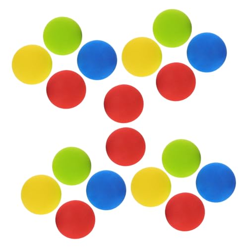 BESPORTBLE 18 Piezas Mini Bolas de Golf EVA de Colores Suaves y Ligeras para Entrenamiento Interior y Actividades Jardín Familiar y Práctica Segura