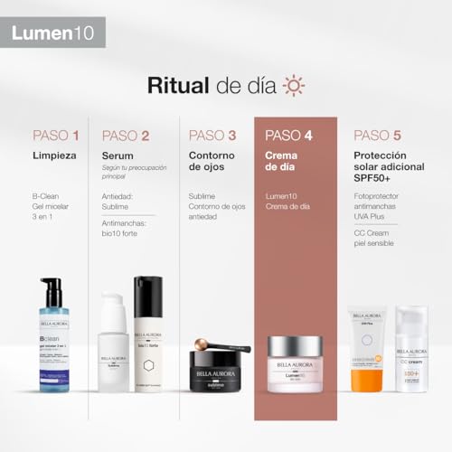 Crema antiedad antimanchas Bella Aurora Lumen10 para eliminar manchas del sol 6