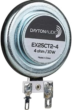 Dayton Audio EX25CT2-4 Coin Type 25mm 2-Hole Exciter 10W 4 Ohm