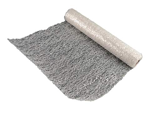 Tela lentejuelas blancas 2 m - Decoraciones bodas