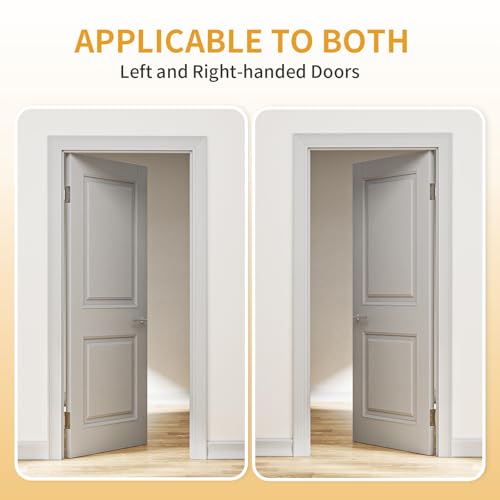 2 Pack Door Closer Hinge Self Closing, 4.5" x 4.5" Automatic Door Closer Hinge with Square Corners, Adjustable Tension for Garage, Front Door, Back Door, for Left and Right Hand Door, UL Listed by Luxbaro - Image 4