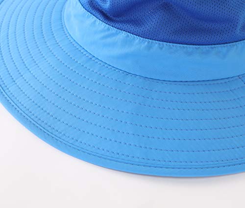 Image of Home Prefer Outdoor UPF50+ Mesh Sun Hat Wide Brim Fishing Hat with Neck Flap