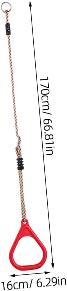 Boy Girl's Gymnastic Rings Durable Plastic Fitness Rings for Full Body Strength Training Accessories for Boy Girl for Home Outdoor Exercise