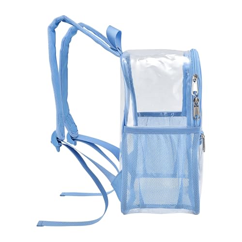 Image of Oraben Clear Backpack, Stadium Approved 12 x 6 x 11, Small Clear Backpack for Concerts & Stadium Events, Fast Security Check, Waterproof PVC, Adjustable Straps, Women Men