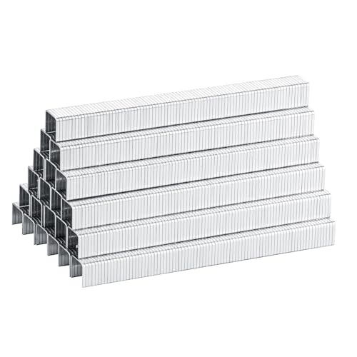 meite T-50 Staples, Type 140/10 mm Heavy Duty Staples for Staple Gun, 1,512 Counts, Galvanized, 10.5 mm Crown, Compatible with T-50/140 Staple Gun, Ideal for Upholstery, Furniture