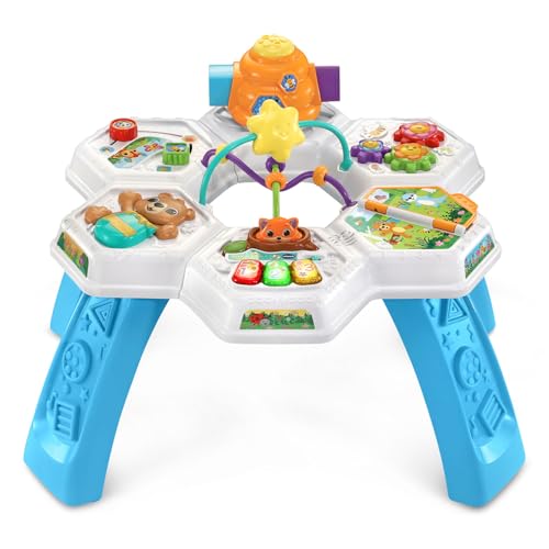VTech Buzz and Learn Activity Table with Seven Interactive Play Zones, Blue - image 2