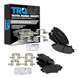 TRQ Front and Rear Ceramic Brake Pad Set...