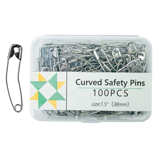 Alfileres Para Acolchar Curvos - Multiusos Para Coser, Alfileres De Costura Dee Alambre De Acero | Costura Alambres Acerso Al Carbonos Niquelado Paara Hacer Joyas, Coser, Acolchar