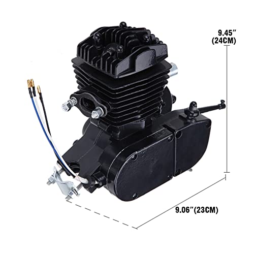 Iglobalbuy 50Cc/ 80Ccbicycle Engine Kit 2-Stroke Cycle Petrol Gas Motor Engine Kit For Motorized Bicycle 26"/28" Bike (Black) (80Cc) #TOP1