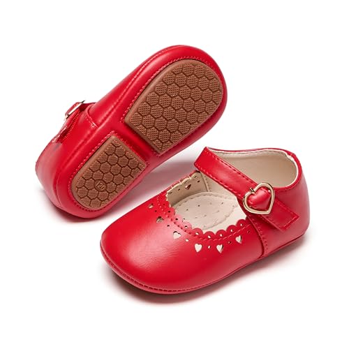 Image of PHIRAMIN Toddler Girl Mary Jane Dress Shoes-Little Girl School Uniform Shoes for Wedding Party