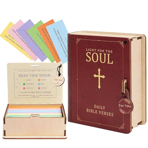 RNPKZ Bocal en verre avec versets de la Bible, verre avec espoir, cadeau chrétien avec citations, accessoires bibliques pour la foi et la motivation