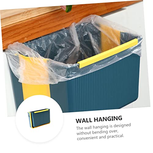 Caneca de basura rectangular colgante ergonómica azul miniatura 5