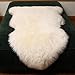 LLB Genuine Sheepskin Area Rug Wool Rug Fur Carpet Fluffy Shaggy Fur Rug for Living Room Kids Bedroom Real Sheepskin Throw Lambskin Rugs Sofa Mat Chair Seat Covers (Ivory White, 2 x 3 ft Sheepskin)