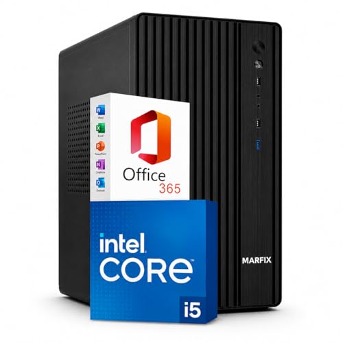 Formato compatto per ogni postazione - PC desktop dal case salvaspazio con grafica integrata Intel, adatto come pc fisso completo per studio o lavoro; computer all in one con 2 anni di garanzia