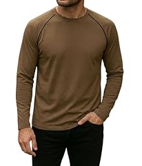 Brown - Mens Black Piping Raglan Shirt