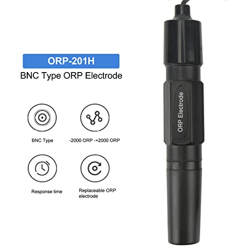 Électrode ORP -2000 à +2000 mV avec prise BNC et câble de 2m pour testeur
