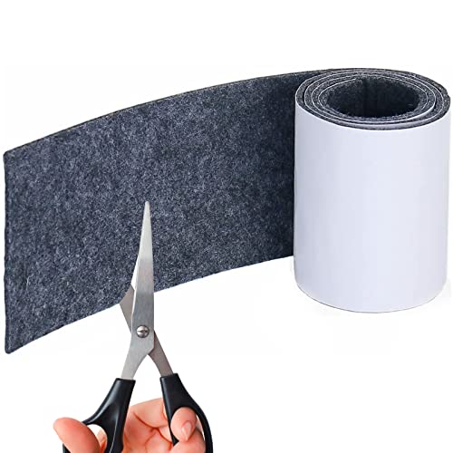 Joyoldelf Felt Furniture Pads with Strong Adhesive, DIY Self Heavy Duty Felt Strip Roll & Wood Floor Protector, Suitable for Table, Sofa, Plant Pots and Dishes, 39.37’’x 3.93’’
