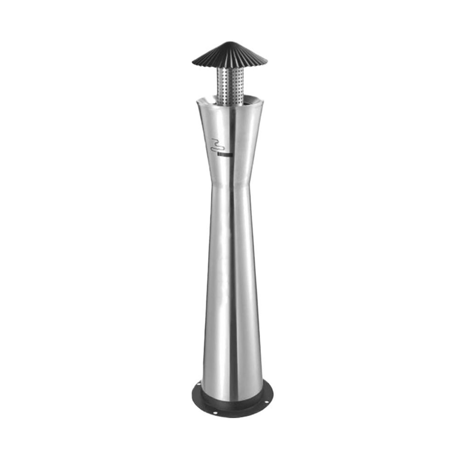 Stand ashtray Stainless Steel Standing Cigarette Butt Column, Rainproof Ash Pillar for Outdoor Public Pillar