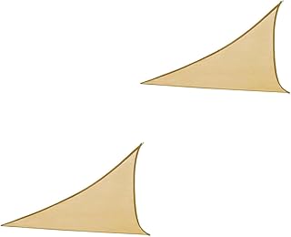 CLISPEED 2 Pçs Deck Guarda-Sol Guarda-Sol Para Decks Toldo De Lona Guarda-Sol Triângulo Cobertura De Dossel Jardim Rede De Sol Guarda-Sol Para Pátios Guarda-Sol Vela Pendurado Vela Sombra